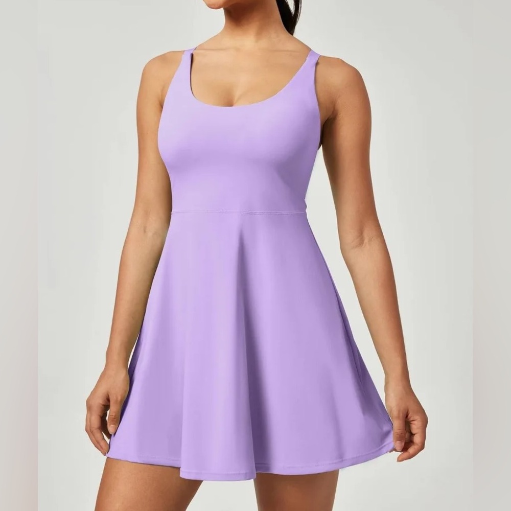 HeathYoga Purple Workout Dress